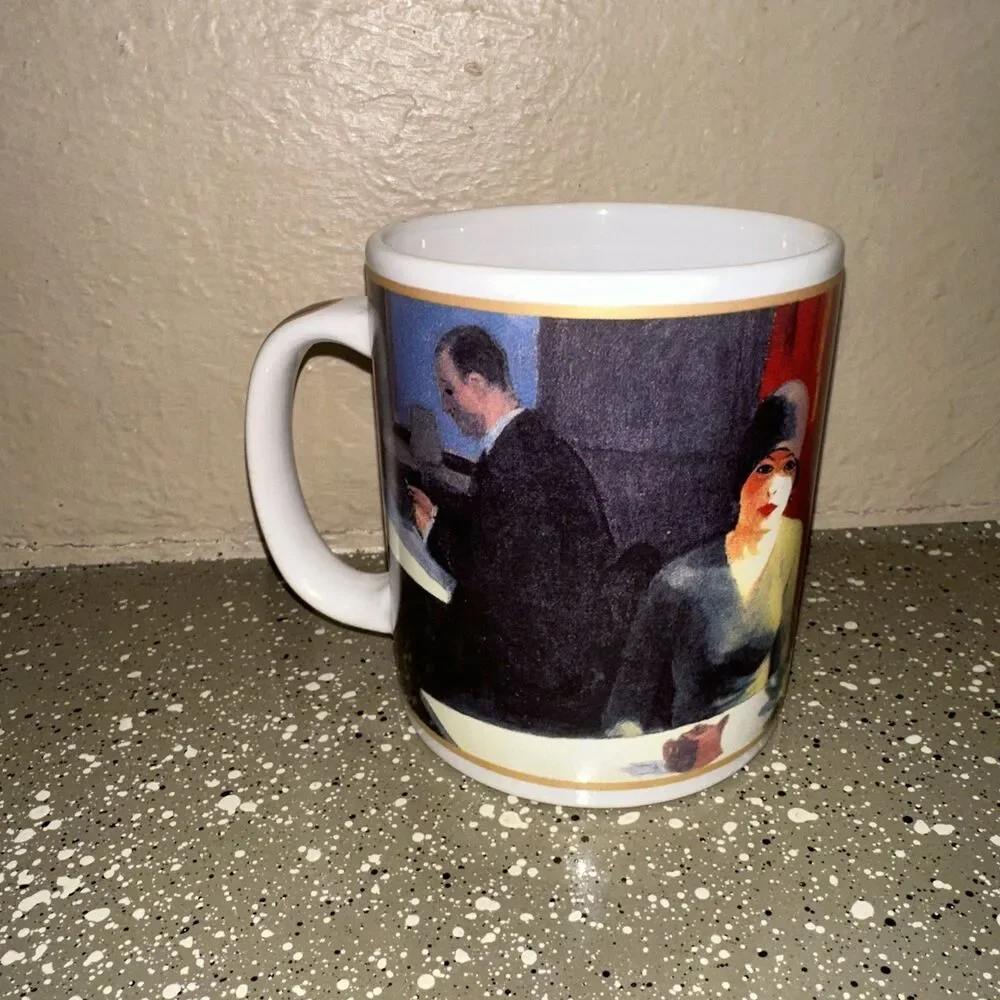 Edward Hopper Cafe‎ Arts Chop Suey Mug Vintage 12 Oz Rare